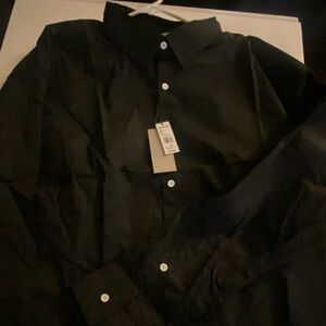 Kenneth Cole Reaction Black Button-Up Shirt